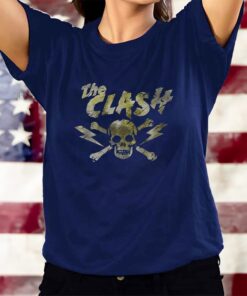 The Clash Women's Grunge Skull T-Shirts