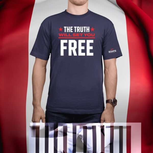 The Truth Will Set You Free Navy Cotton T-Shirt