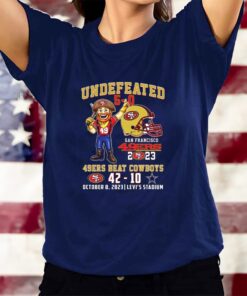 Undefeated 5-0 San Francisco 49ers Beat Dallas Cowboys 42-10 T-Shirts