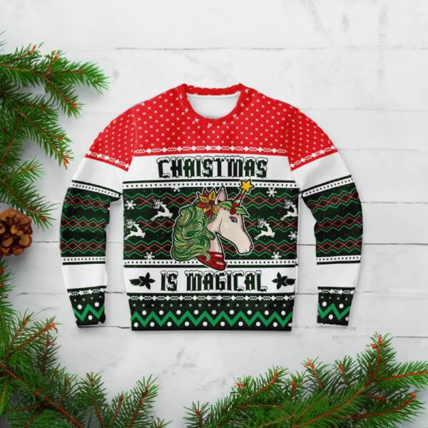 Unicorn Christmas Is Magical Ugly Christmas Sweaters