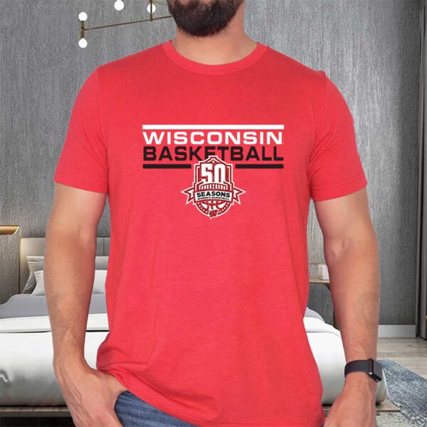 Wisconsin Badgers Women’s Basketball 50 Seasons T-Shirts