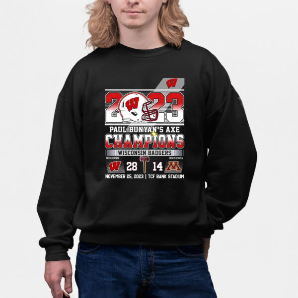 2023 Paul Bunyans Axe Champions Wisconsin Badgers 28 – 14 Minnesota T-Shirts