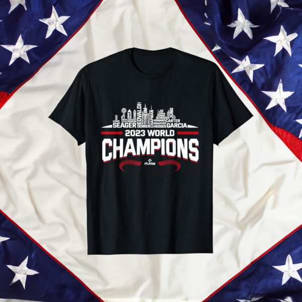 2023 World Champions Adolis Garcia Texas MLBPA T-Shirt