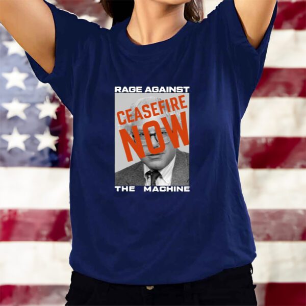 Bernie Sanders Rage Against The Machine Ceasefire Now T-Shirts