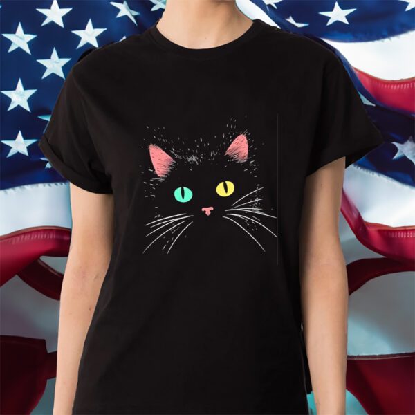 Black Cat Face Classic Shirt