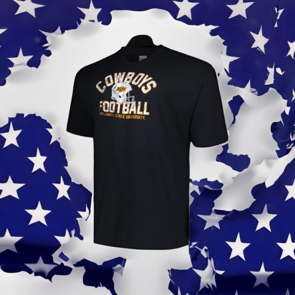 Champion Black Oklahoma State Cowboys Big & Tall Football Helmet Shirts