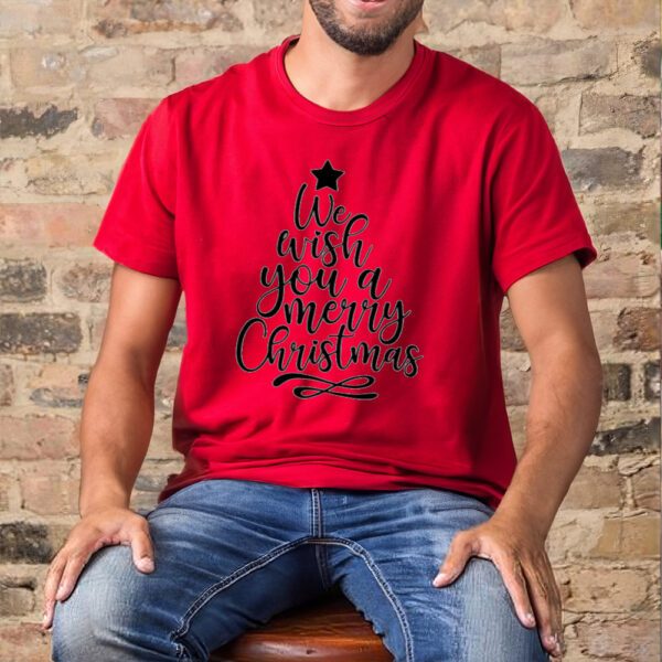 Christmas Men Women Family We Wish You a Merry Xmas Christmas Shirt-Women T-Shirt1