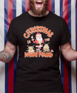 Cleveland Browns Santa Christmas In The Dawg Pound TShirt