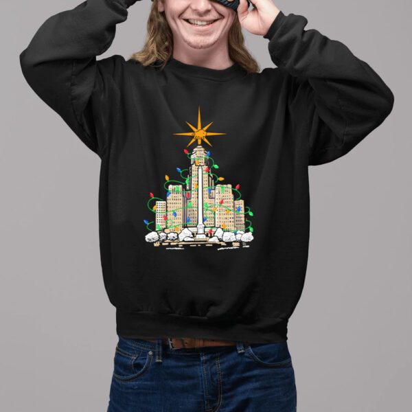 Deck the City Hall Christmas lights Buffalo shirt2