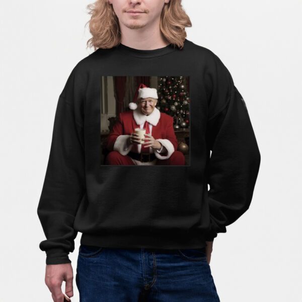 Donald Trump Claus Christmas Drinking’ Milk Shirts