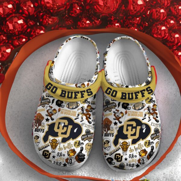 Go Buffs It’s Prime Time In Boulder Colorado Buffaloes Football Clogs funny