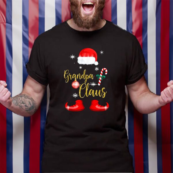 Grandpa Santa Claus Funny Family Christmas Pjs For Granddad T-Shirt