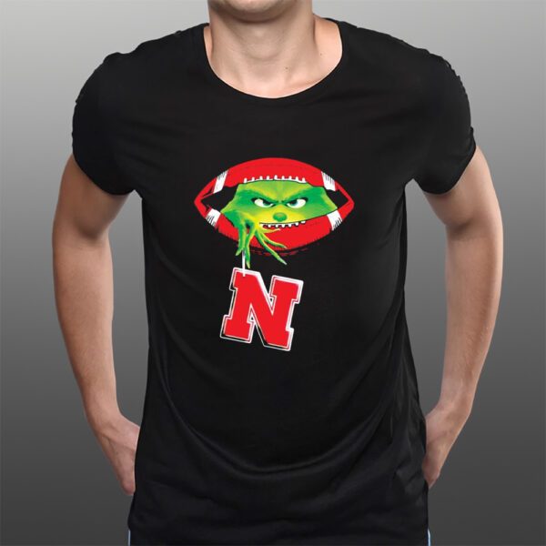 Grinch Ew People Nebraska Cornhuskers Christmas T-Shirts