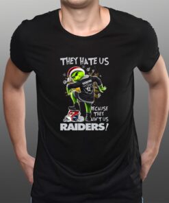 Grinch They Hate Us Because They Aint Us Las Vegas Raiders T-Shirts