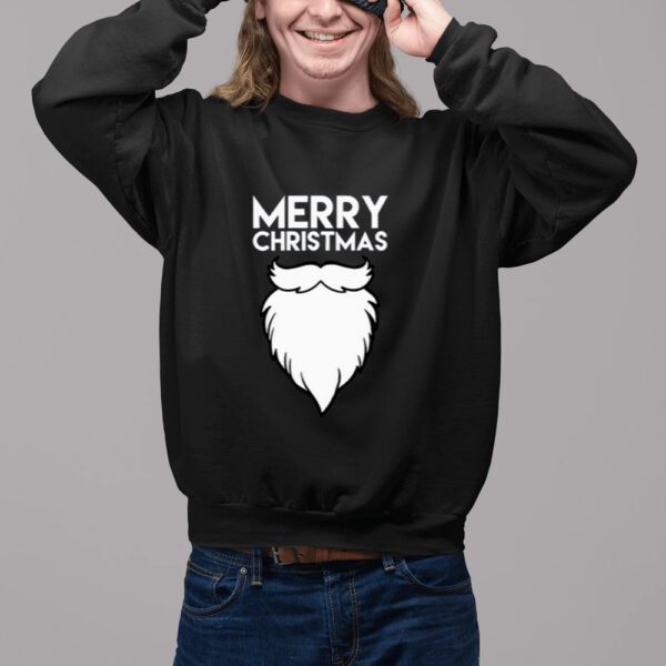 Merry Christmas Quote Santa's Beard Shirt-Unisex Sweat Shirts11