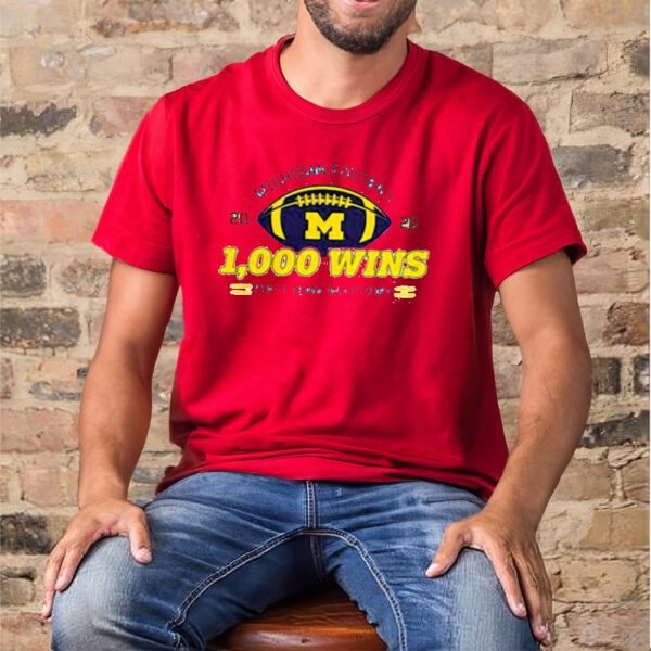 Michigan Football 1000 Wins Shirt11