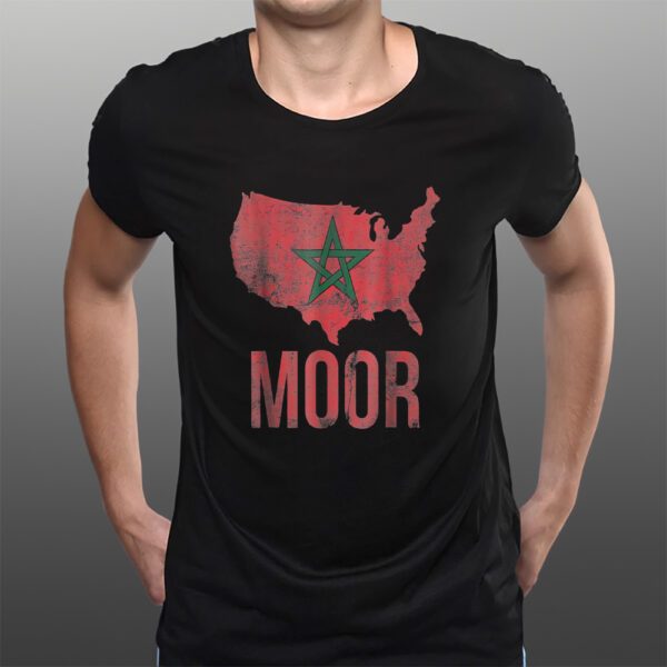 Moorish American America Amexem Moroccan Flag T-Shirts