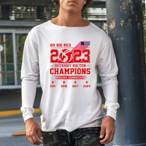 Nebraska Cornhuskers Go Big Red 2023 Outright Big Ten Champion Shirt1