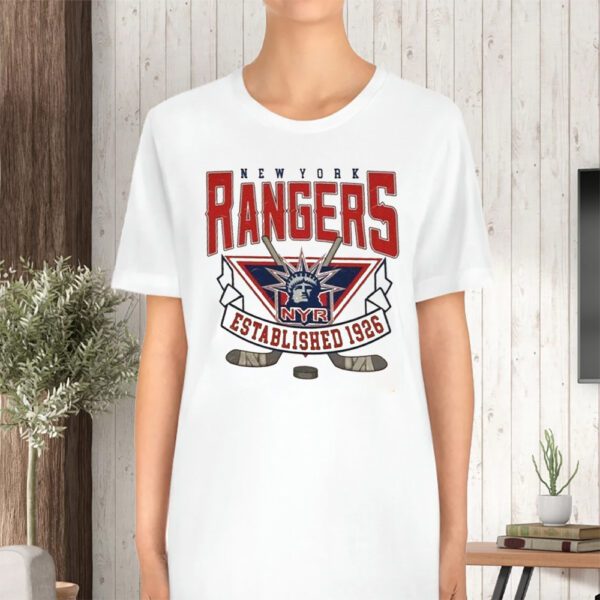 New York Hockey Vintage Shirt NY Rangers Sweat TShirt