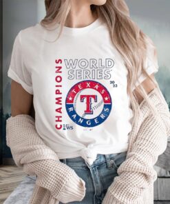 Original Texas Rangers Majestic Threads MLB 2023 World Series Champions Tri-Blend Men’s T-Shirts