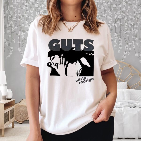 Red Glittering Guts Shirt