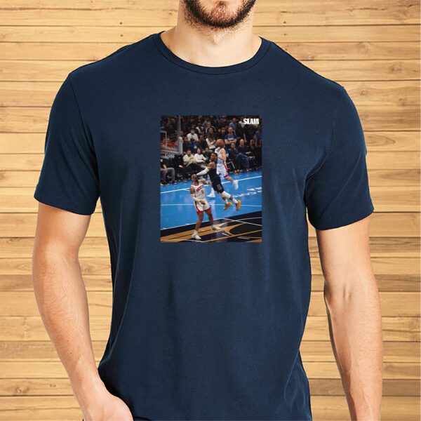 Russell Westbrook Dunk Covered Dillon Brooks Whole Face Shirt