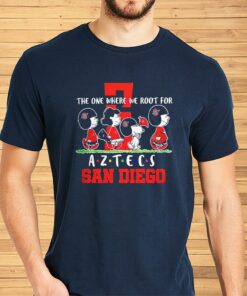 Snoopy And Woodstock The One Where We Root For San Diego Aztecs Shirt