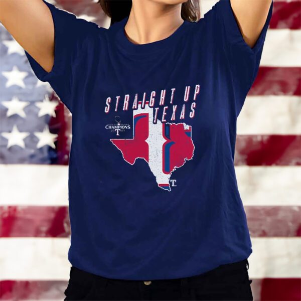 Texas Rangers Majestic Threads 2023 World Series Champions Local State Of Mind T-Shirts