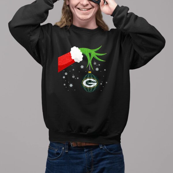 The Grinch Christmas Ornament Green Bay Packers Sweat Shirts11