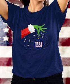 The Grinch Christmas Ornament New York Giants T-Shirts