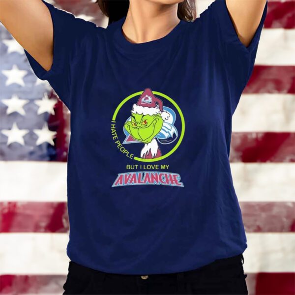 The Grinch I Hate People But I Love My Colorado Avalanche T-Shirts