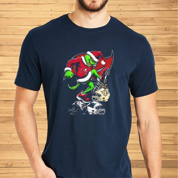 The Grinch Tampa Bay Buccaneers Stomp On NFL Teams Christmas Shirt