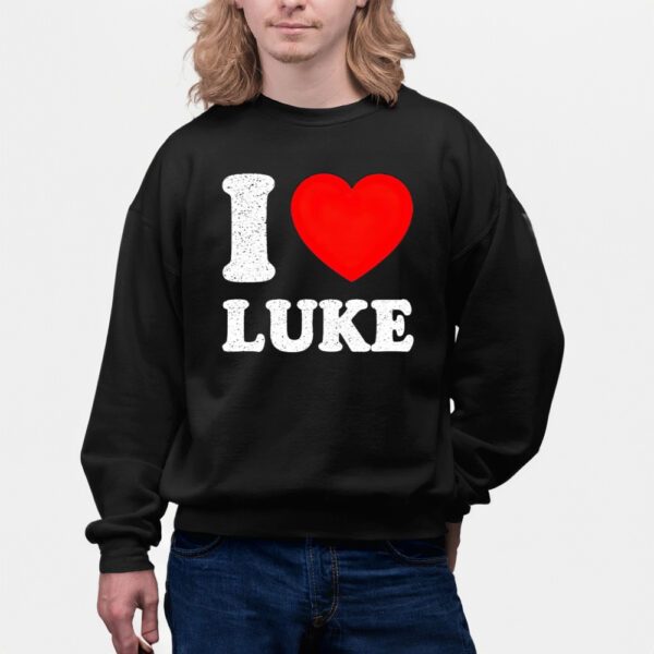 The Man I love Luke heart shirts