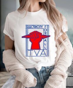 Tva Electricity For All Art Deco New Deal Logo T-Shirts