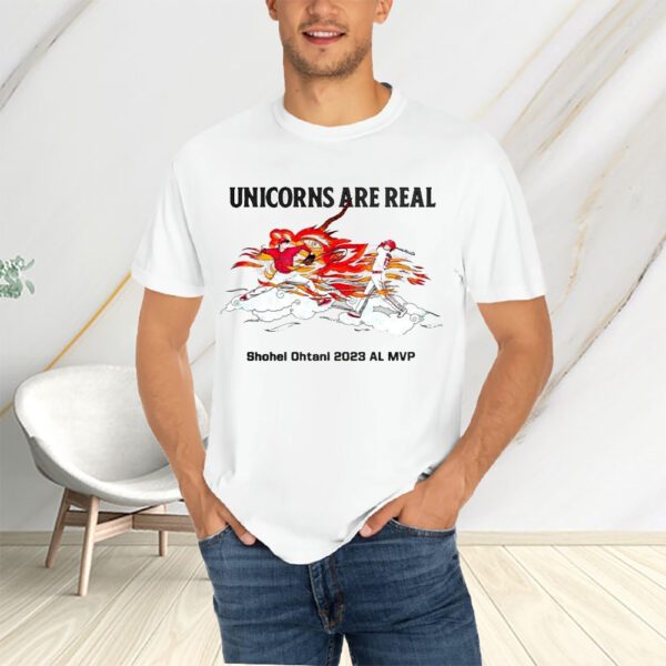 Unicorns Are Real Shohei Ohtani 2023 Al Mvp T-Shirts