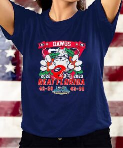 University Of Georgia Dawgs Beat Florida 2022-2023 T-Shirts