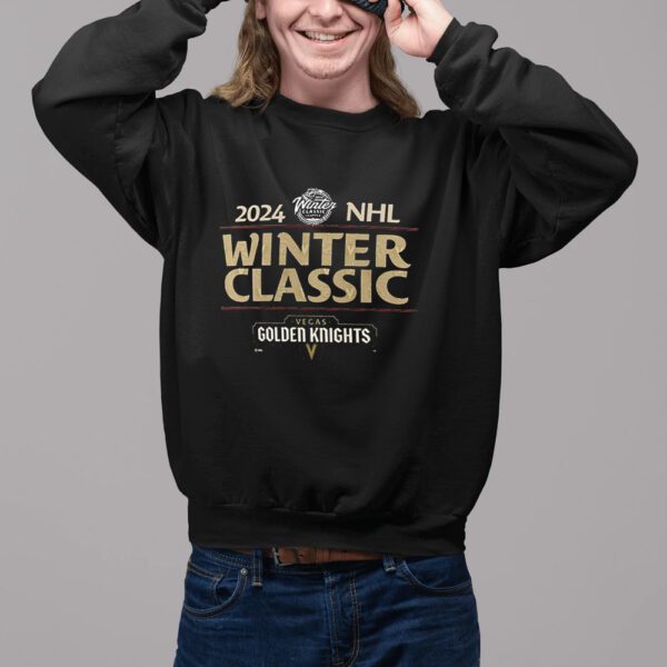 Vegas Golden Knights 2024 Nhl Winter Classic Text Driven T-Shirt11