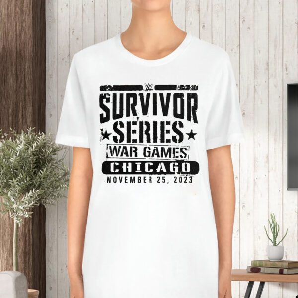 WWE Survivor Series War Game Chicago 2023 Stencil Logo TShirt