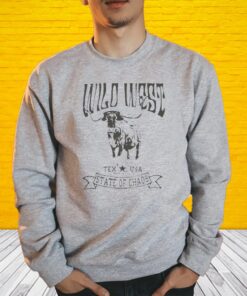 Wild West Longhorn Texas Usa Lonestar State Of Chaos Shirt