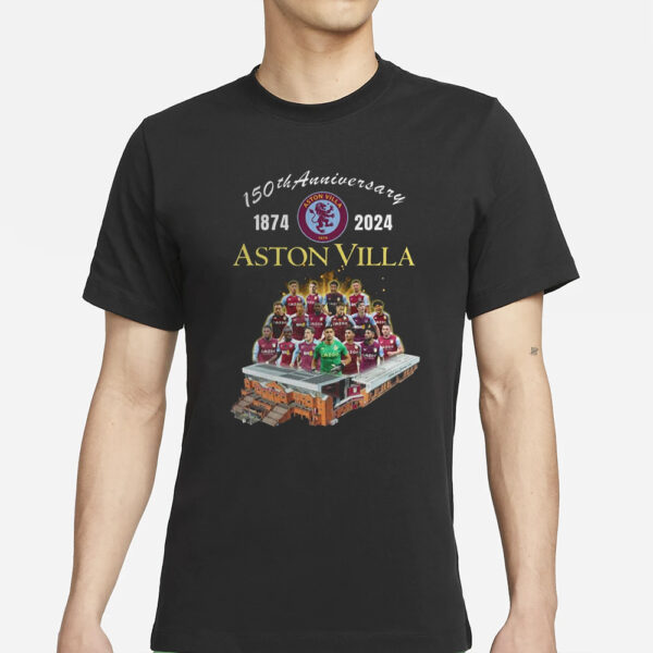 150th Anniversary 1874 – 2024 Aston Villa T-Shirt