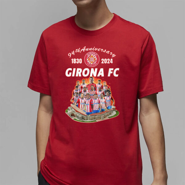 94th Anniversary 1830 – 2024 Girona FC T-Shirt2