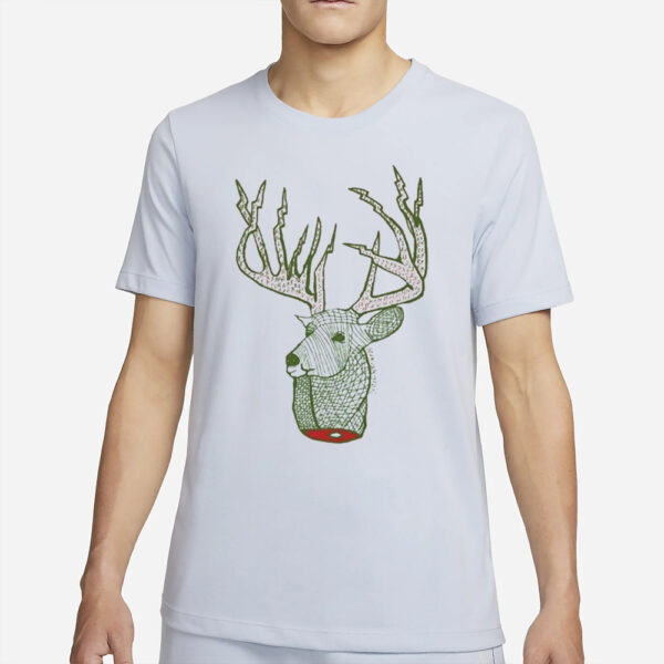 Bear Vs Shark Deer Head T-Shirt2