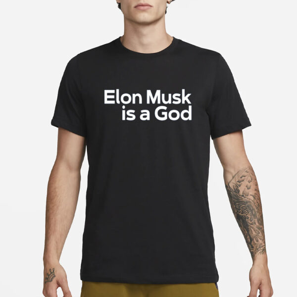 Biden Wearing Elon Musk Is A God T-Shirt3