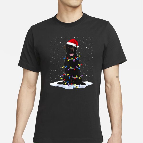 Black Labrador Retriever Dog Christmas Funny Shirt