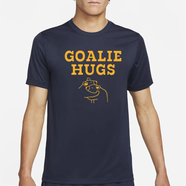 Boston Goalie Hugs Crewneck-Unisex T-Shirt2