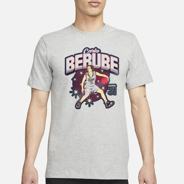 Carla Berube 31 Huskies NCAA Women’s Basketball T-Shirt3