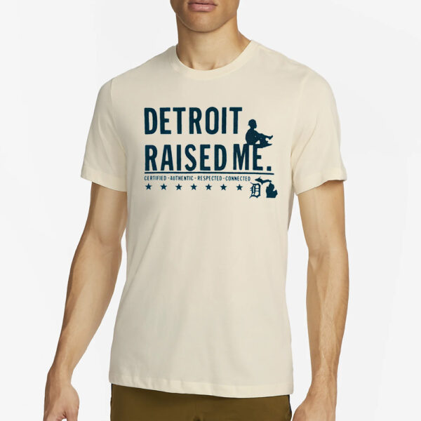 Detroit Lions Three Thirteen Black Raised Me T-Shirt