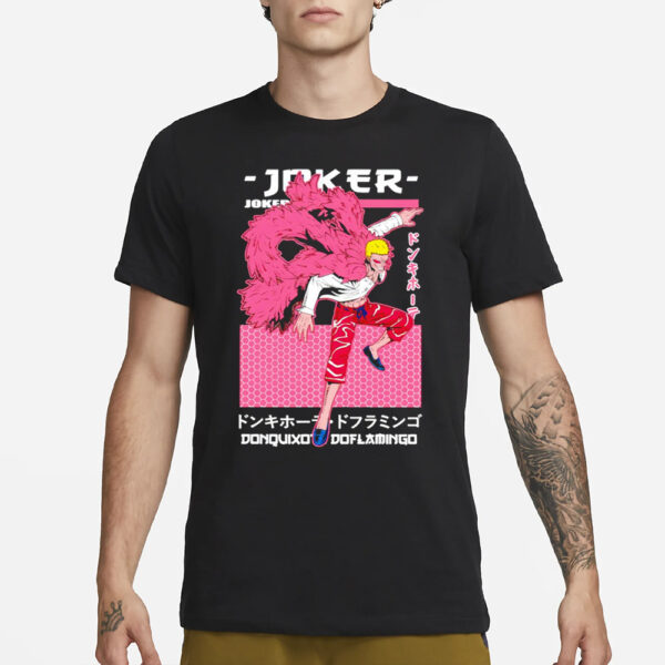 Donquixote Doflamingo Joker One Piece character anime T-Shirt3