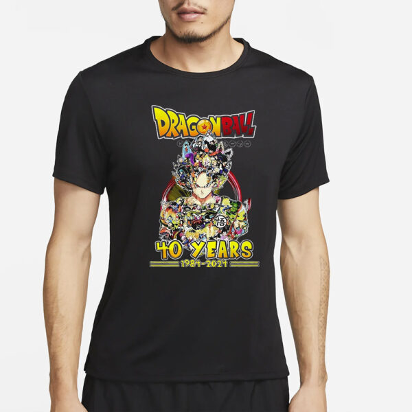 Dragon Ball 40 Years Of 1984-2024 Thank You For The Memories T-Shirt4