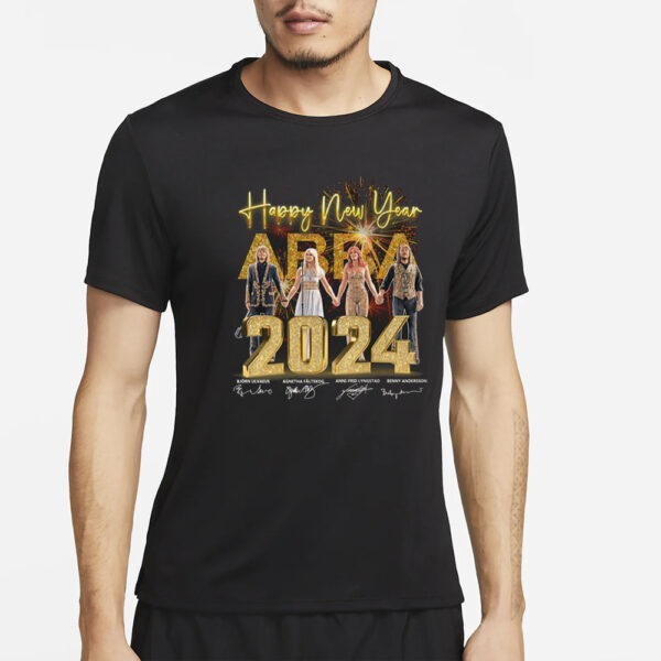 Happy New Years 2024 ABBA Signature T-Shirt2